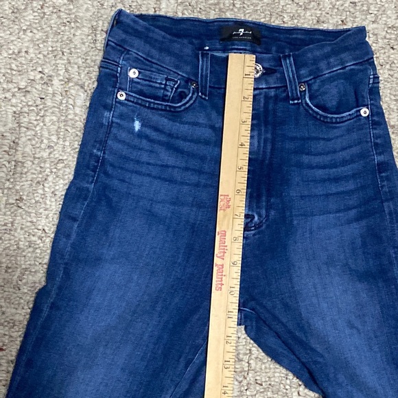 7 For All Mankind Aubrey Skinny Jeans Size 24 - Picture 14 of 16